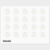 Bikinis & Martinis Bruidsfeest Bachelorette Ronde Sticker (Vel)