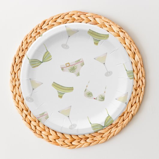 Bikinis & Martinis Bruidsfeest Borrel Bruid Papieren Bordje