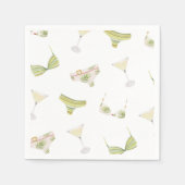 Bikinis & Martinis Bruidsfeest Jonggezellenfeest Servet (Voorkant)