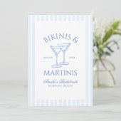 Bikinis & Martinis Groene Vrijgezellenweekend Uitn Kaart (Staand voorkant)