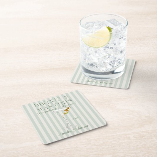 Bikinis & Martinis  Kartonnen Onderzetters (Insitu)