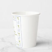 Bikini's & Martinis Olive Blue Bachelorette Party Papieren Bekers (Links)