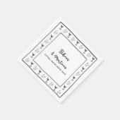 Bikini's & Martinis Personaliseer vrijgezellenfees Servet (Hoek)