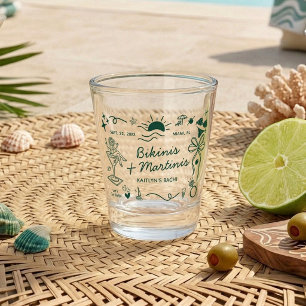 Bikinis & Martinis Strand Bruidsfeest Favorietje Shot Glas