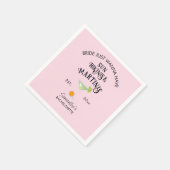 Bikinis & Martinis Tropisch Strand Hen Bachelorett Servet (Hoek)