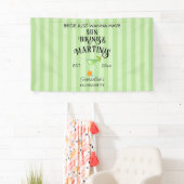 Bikinis & Martinis Tropisch Zwembad Hen Dochteruit Spandoek (Insitu)