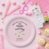 Bikinis & Martinis Tropisch Zwembad Hen Doordeweek Papieren Bordje (Feest)