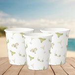 Bikini's & Martinis Vrijgezellenfeest Bachelorette Papieren Bekers<br><div class="desc">Dit leuke ontwerp is voorzien van bikini's en martinis en een groen thema.</div>