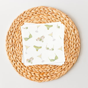 Bikini's & Martinis Vrijgezellenfeest Bachelorette Servet