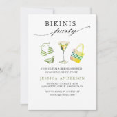Bikinis Party Vrijgezellenfeest Bachelorette Kaart (Voorkant)
