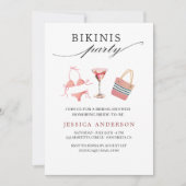 Bikinis Party Vrijgezellenfeest Bachelorette Kaart (Voorkant)