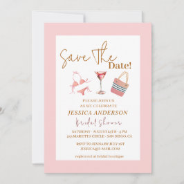 Bikinis Party Vrijgezellenfeest Bewaar de datum Kaart