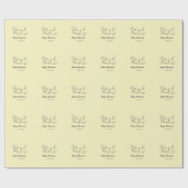 Bikins & Martinis bachelorette party yellow retro Cadeaupapier