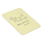 Bikins & Martinis bachelorette party yellow retro Magneet (Rechterzijde)