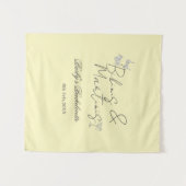 Bikins & Martinis bachelorette party yellow retro Wandkleed (Voorkant (horizontaal))