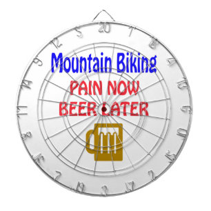 Bikpijn in de bergen, nu bier later dartbord