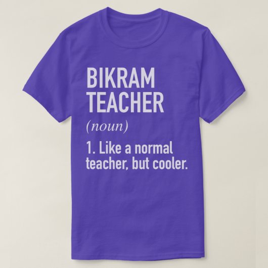 Bikram-leraar T-shirt (Design voorkant)