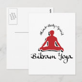 Bikram Yoga Gift Briefkaart (Voorkant / Achterkant)