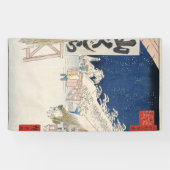 Bikuni Bridge op sneeuw Spandoek (Horizontaal)