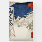 Bikuni Bridge op sneeuw Spandoek (Verticaal)