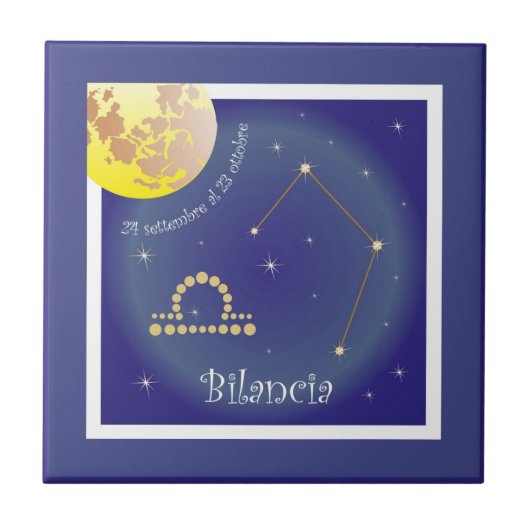 Bilancia 24 settembre al 23 ottobre Fotofliese Tegeltje (Voorkant)