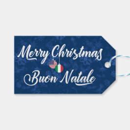 Bilateraal Italiaans-Amerikaanse cadeauLabels voor
