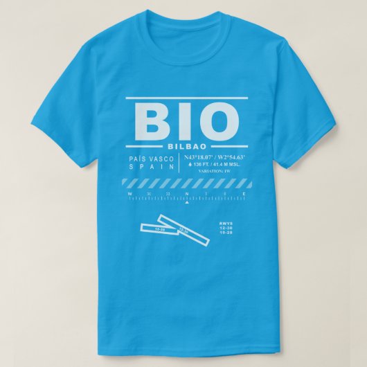 Bilbao Airport BIO T-Shirt (Design voorkant)