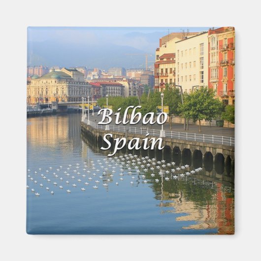 Bilbao, Baskenland, Spanje (onderschrift) Magneet (Voorkant)