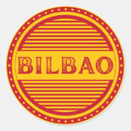 Bilbao City Pride Embleem – Spaanse identiteit Ronde Sticker
