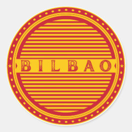 Bilbao City Pride Emblem – Spanish Identity Ronde Sticker