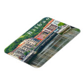 Bilbao. Cityscape met rivier. Magneet (Linkerzijde)