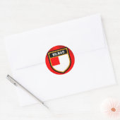 Bilbao Flag Ronde Sticker (Envelop)