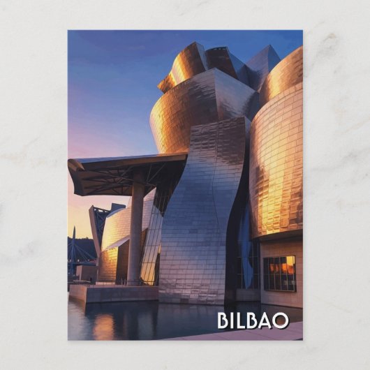 Bilbao Guggenheim Museum Reis Briefkaart (Voorkant)