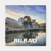 Bilbao Guggenheim Museum Reizen Magneet (Voorkant)