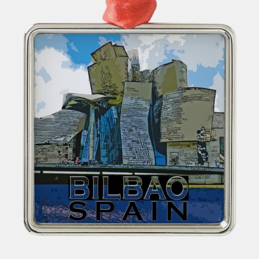 Bilbao Metalen Ornament (Voorkant)