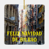 Bilbao Panorama keramiek Keramisch Ornament (Achterkant)