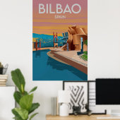 Bilbao, Spain Poster (Thuiskantoor)