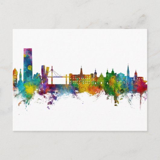 Bilbao Spain Skyline Briefkaart (Voorkant)