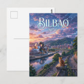 Bilbao Spanje Briefkaart (Voorkant / Achterkant)