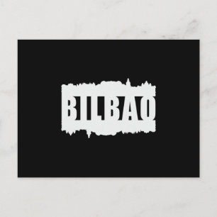 Bilbao Spanje City Skyline Cityscape Grappig cadea Briefkaart