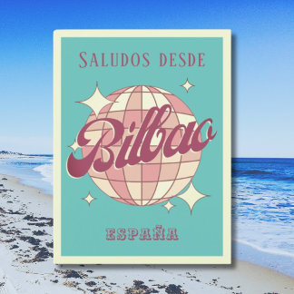 Bilbao Spanje España Retro Briefkaart