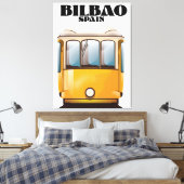 Bilbao Spanje reisposter Canvas Afdruk (Insitu (Slaapkamer))