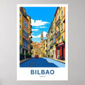 Bilbao Spanje Reisprint Poster (Voorkant)