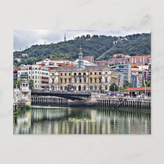 Bilbao, Spanje stadsbeeld foto Briefkaart (Voorkant)