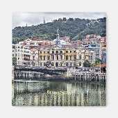 Bilbao, Spanje stadsbeeld foto Magneet (Voorkant)