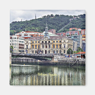 Bilbao, Spanje stadsbeeld foto Magneet
