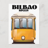 Bilbao Spanje tram reisposter Briefkaart (Voorkant)