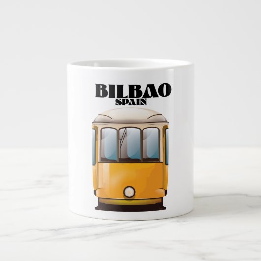 Bilbao Spanje tram reisposter Grote Koffiekop (Voorkant)