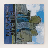 Bilbao Square Puzzle. Legpuzzel (Horizontaal)
