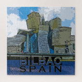 Bilbao Square Puzzle. Legpuzzel (Verticaal)